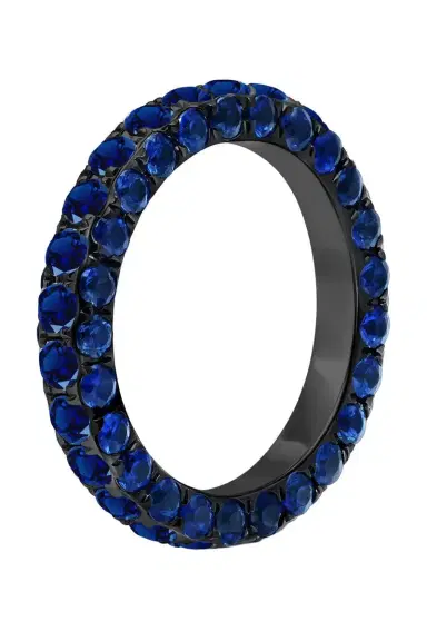 GRAZIELA Blue Sapphire Three Sided Ring | Thumbnail 5 GRAZIELA Blue Sapphire Three Sided Ring | Thumbnail 5