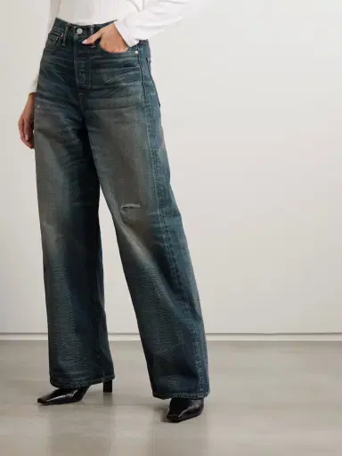 RRL Distressed High-rise Wide-leg Jeans | Thumbnail 3 RRL Distressed High-rise Wide-leg Jeans | Thumbnail 3