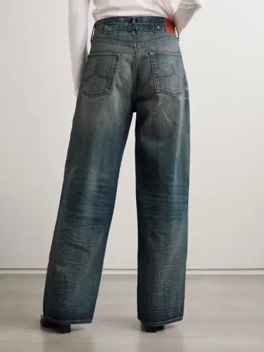 RRL Distressed High-rise Wide-leg Jeans | Thumbnail 4 RRL Distressed High-rise Wide-leg Jeans | Thumbnail 4