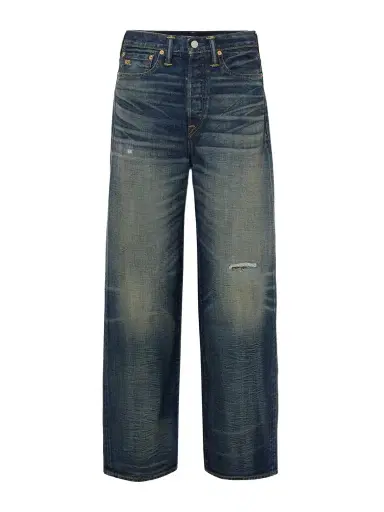 RRL Distressed High-rise Wide-leg Jeans | Thumbnail 1 RRL Distressed High-rise Wide-leg Jeans | Thumbnail 1