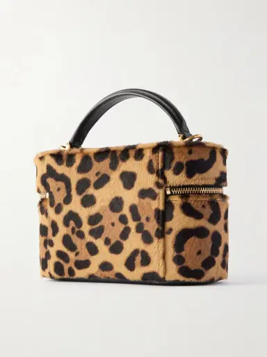 Saint Laurent Gaby Vanity Leather-trimmed Leopard-print Calf Hair Shoulder Bag | Thumbnail 3 Saint Laurent Gaby Vanity Leather-trimmed Leopard-print Calf Hair Shoulder Bag | Thumbnail 3