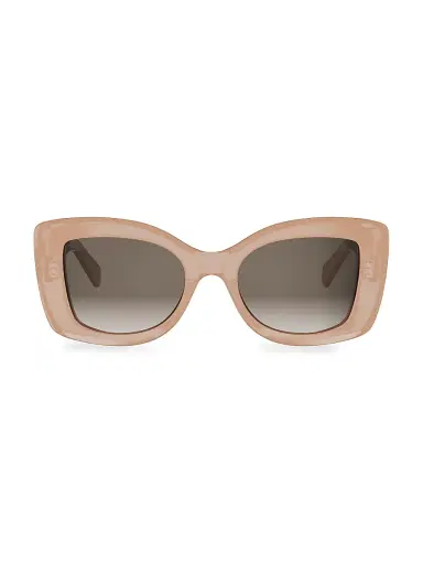 CELINE Women's Celine 3 Dots 52MM Geometric Sunglasses - Shiny Pink Gradient Brown | Thumbnail 2 CELINE Women's Celine 3 Dots 52MM Geometric Sunglasses - Shiny Pink Gradient Brown | Thumbnail 2