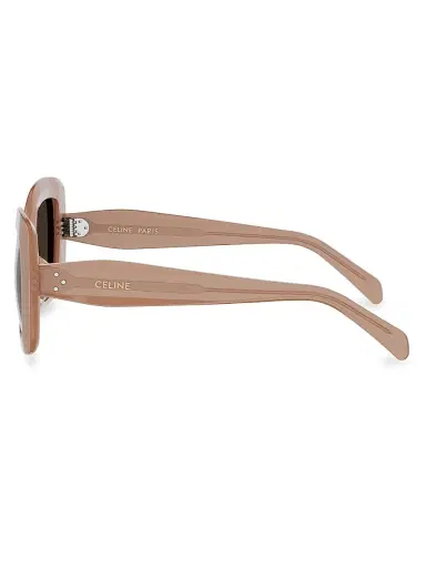 CELINE Women's Celine 3 Dots 52MM Geometric Sunglasses - Shiny Pink Gradient Brown | Thumbnail 3 CELINE Women's Celine 3 Dots 52MM Geometric Sunglasses - Shiny Pink Gradient Brown | Thumbnail 3