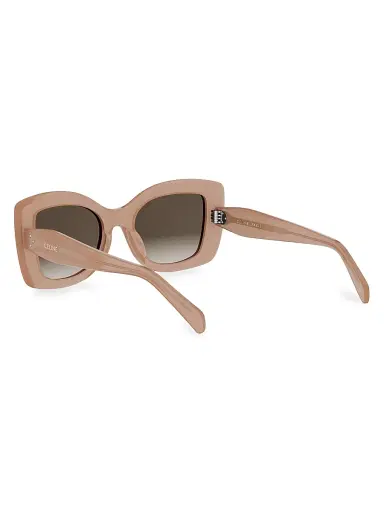 CELINE Women's Celine 3 Dots 52MM Geometric Sunglasses - Shiny Pink Gradient Brown | Thumbnail 4 CELINE Women's Celine 3 Dots 52MM Geometric Sunglasses - Shiny Pink Gradient Brown | Thumbnail 4