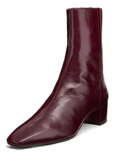 Aquazzura Women's Saint Honoré 35MM Leather Booties - Blackberry | Thumbnail 2 Aquazzura Women's Saint Honoré 35MM Leather Booties - Blackberry | Thumbnail 2