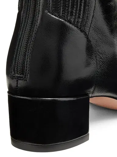 Aquazzura Women's Saint Honoré 35MM Leather Booties - Blackberry | Thumbnail 11 Aquazzura Women's Saint Honoré 35MM Leather Booties - Blackberry | Thumbnail 11