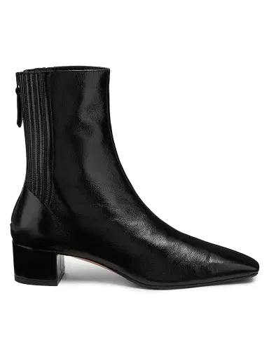 Aquazzura Women's Saint Honoré 35MM Leather Booties - Blackberry | Thumbnail 7 Aquazzura Women's Saint Honoré 35MM Leather Booties - Blackberry | Thumbnail 7