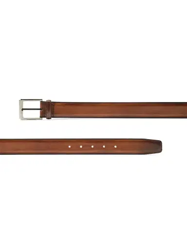Magnanni Men's Vega 35MM Leather Belt - Black | Thumbnail 6 Magnanni Men's Vega 35MM Leather Belt - Black | Thumbnail 6