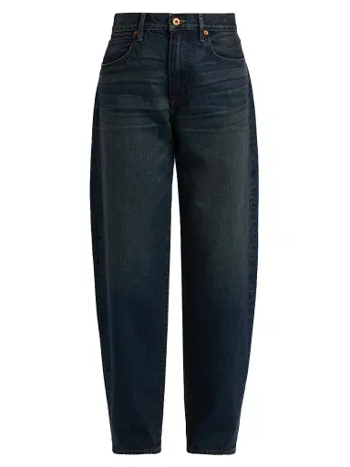 SLVRLAKE Women's Ella Baggy-Fit Barrel-Leg Jeans - Shakey Ground | Thumbnail 1 SLVRLAKE Women's Ella Baggy-Fit Barrel-Leg Jeans - Shakey Ground | Thumbnail 1