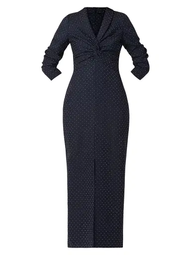 Shoshanna Women's Asher Twill Maxi Dress - Navy Silver | Thumbnail 1 Shoshanna Women's Asher Twill Maxi Dress - Navy Silver | Thumbnail 1