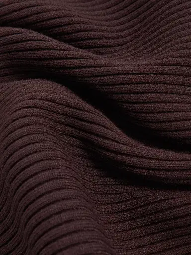 Reiss Women's Lara Rib-Knit Knee-Length Dress - Plum Purple | Thumbnail 5 Reiss Women's Lara Rib-Knit Knee-Length Dress - Plum Purple | Thumbnail 5