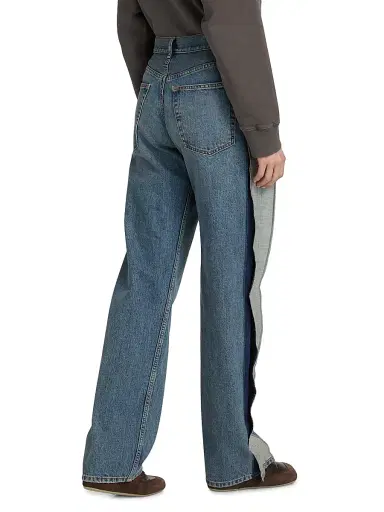 MM6 MAISON MARGIELA Women's Straight-Leg Paneled Jeans | Thumbnail 5 MM6 MAISON MARGIELA Women's Straight-Leg Paneled Jeans | Thumbnail 5