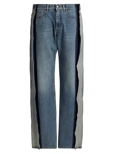 MM6 MAISON MARGIELA Women's Straight-Leg Paneled Jeans | Thumbnail 1 MM6 MAISON MARGIELA Women's Straight-Leg Paneled Jeans | Thumbnail 1