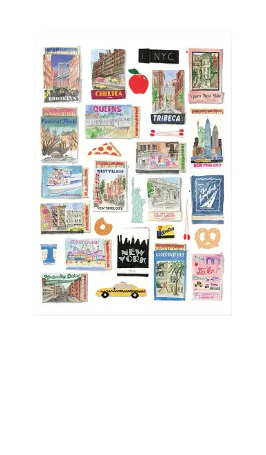 Furbish Studio NYC Boroughs Matchbook Print | Thumbnail 1 Furbish Studio NYC Boroughs Matchbook Print | Thumbnail 1