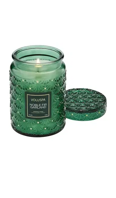 Voluspa Noble Fir Garland Large Jar candle | Thumbnail 2 Voluspa Noble Fir Garland Large Jar candle | Thumbnail 2