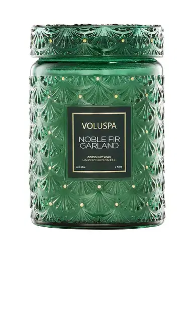 Voluspa Noble Fir Garland Large Jar candle | Thumbnail 1 Voluspa Noble Fir Garland Large Jar candle | Thumbnail 1