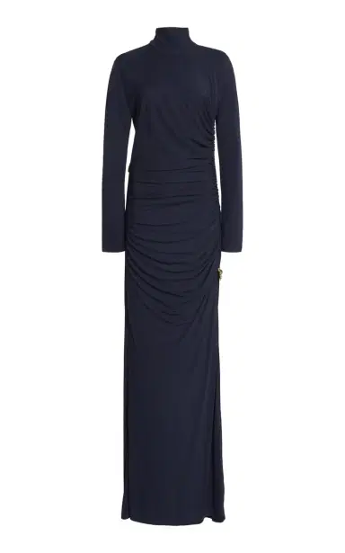 Bottega Veneta Knot-Detailed Crepe-Jersey Maxi Dress | Thumbnail 1 Bottega Veneta Knot-Detailed Crepe-Jersey Maxi Dress | Thumbnail 1