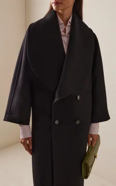 Bottega Veneta Stretch-Wool Felt Long Coat | Thumbnail 3 Bottega Veneta Stretch-Wool Felt Long Coat | Thumbnail 3
