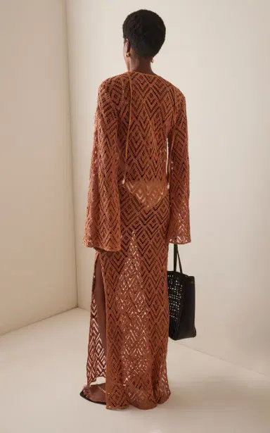 Johanna Ortiz Wild Savannah Crocheted Cotton Maxi Tunic Dress | Thumbnail 4 Johanna Ortiz Wild Savannah Crocheted Cotton Maxi Tunic Dress | Thumbnail 4