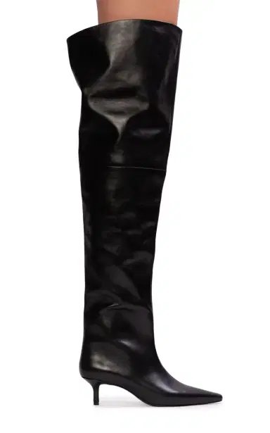 Black Suede Studio Kira Leather Thigh-High Boots | Thumbnail 15 Black Suede Studio Kira Leather Thigh-High Boots | Thumbnail 15