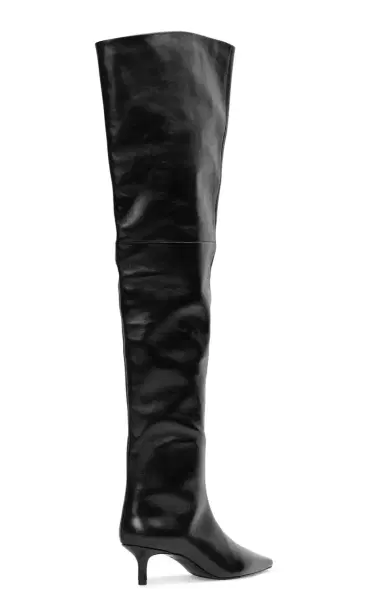 Black Suede Studio Kira Leather Thigh-High Boots | Thumbnail 17 Black Suede Studio Kira Leather Thigh-High Boots | Thumbnail 17
