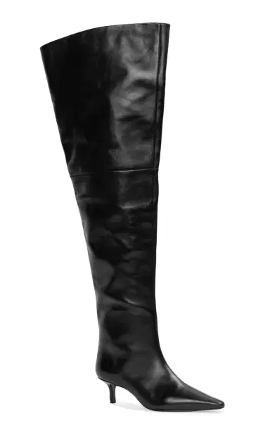 Black Suede Studio Kira Leather Thigh-High Boots | Thumbnail 18 Black Suede Studio Kira Leather Thigh-High Boots | Thumbnail 18