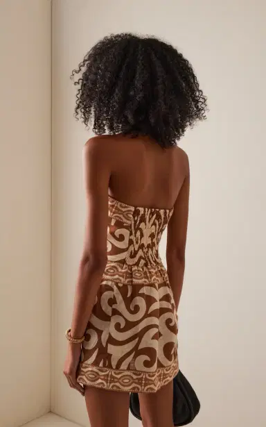 Johanna Ortiz Raíz Ritua Strapless Linen Mini Dress | Thumbnail 4 Johanna Ortiz Raíz Ritua Strapless Linen Mini Dress | Thumbnail 4