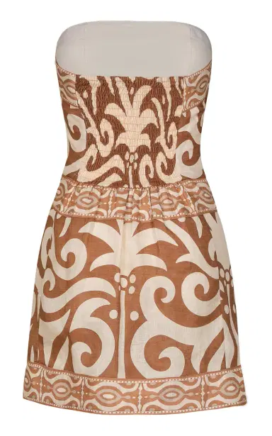 Johanna Ortiz Raíz Ritua Strapless Linen Mini Dress | Thumbnail 5 Johanna Ortiz Raíz Ritua Strapless Linen Mini Dress | Thumbnail 5
