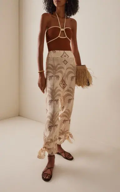 Johanna Ortiz Femininity Dramatic Printed Linen Pants | Thumbnail 2 Johanna Ortiz Femininity Dramatic Printed Linen Pants | Thumbnail 2