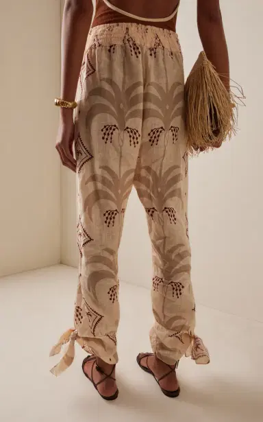 Johanna Ortiz Femininity Dramatic Printed Linen Pants | Thumbnail 4 Johanna Ortiz Femininity Dramatic Printed Linen Pants | Thumbnail 4