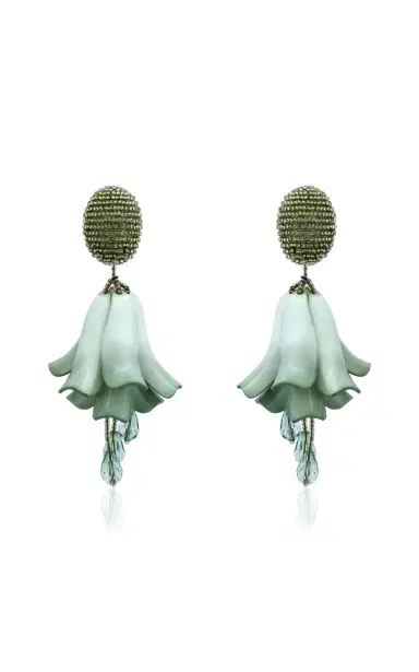 Oscar de la Renta Petal Dangle Earrings | Thumbnail 1 Oscar de la Renta Petal Dangle Earrings | Thumbnail 1