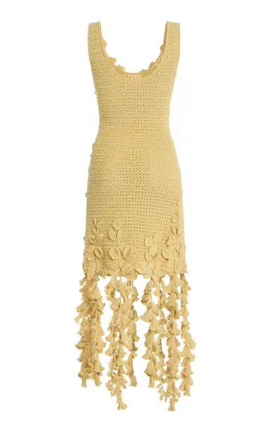 Oscar de la Renta Appliquéd Crocheted-Cotton Mini Dress | Thumbnail 5 Oscar de la Renta Appliquéd Crocheted-Cotton Mini Dress | Thumbnail 5