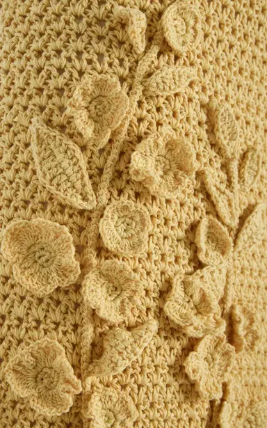 Oscar de la Renta Appliquéd Crocheted-Cotton Mini Dress | Thumbnail 6 Oscar de la Renta Appliquéd Crocheted-Cotton Mini Dress | Thumbnail 6