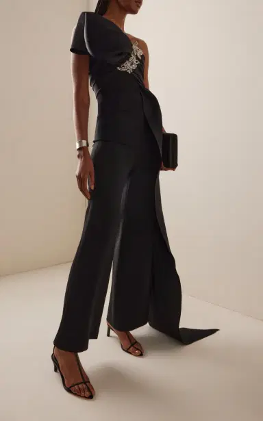 Oscar de la Renta Bow-Detailed Faille Corset Top | Thumbnail 2 Oscar de la Renta Bow-Detailed Faille Corset Top | Thumbnail 2