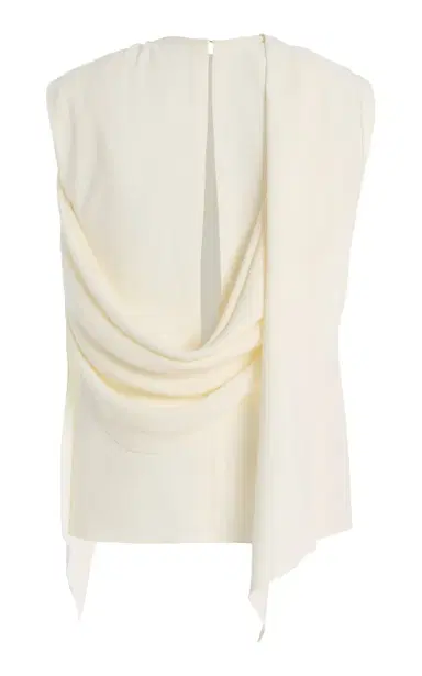 Oscar de la Renta Sash-Detailed Silk-Georgette Top | Thumbnail 5 Oscar de la Renta Sash-Detailed Silk-Georgette Top | Thumbnail 5
