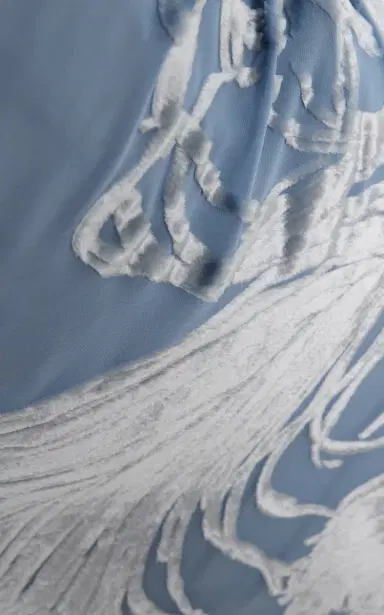 Oscar de la Renta Draped Devoré Velvet Gown | Thumbnail 6 Oscar de la Renta Draped Devoré Velvet Gown | Thumbnail 6