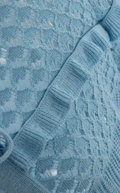 Oscar de la Renta Mixed-Stitch Silk-Cotton Cardigan | Thumbnail 6 Oscar de la Renta Mixed-Stitch Silk-Cotton Cardigan | Thumbnail 6