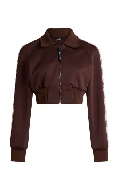 Etro Cropped Scuba Track Jacket | Thumbnail 1 Etro Cropped Scuba Track Jacket | Thumbnail 1