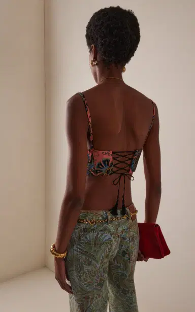 Etro Lightweight Brocade Bustier Top | Thumbnail 4 Etro Lightweight Brocade Bustier Top | Thumbnail 4