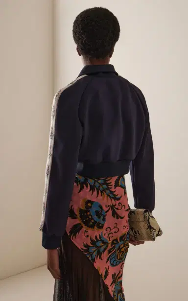Etro Cropped Scuba Track Jacket | Thumbnail 4 Etro Cropped Scuba Track Jacket | Thumbnail 4