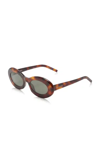 Saint Laurent Oval-Frame Acetate Sunglasses | Thumbnail 3 Saint Laurent Oval-Frame Acetate Sunglasses | Thumbnail 3
