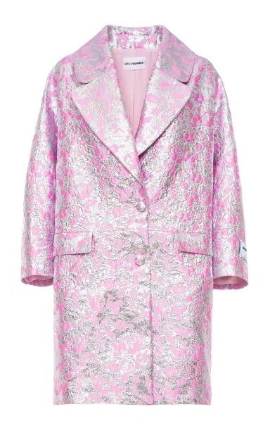 DES_PHEMMES Floral Jacquard Longline Cocoon Coat | Thumbnail 1 DES_PHEMMES Floral Jacquard Longline Cocoon Coat | Thumbnail 1