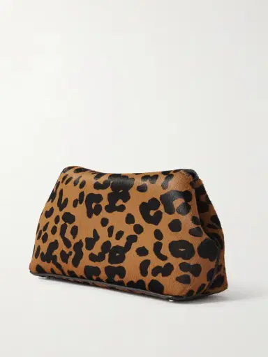 TOTEME T-lock Mini Leopard-print Calf Hair Clutch | Thumbnail 3 TOTEME T-lock Mini Leopard-print Calf Hair Clutch | Thumbnail 3