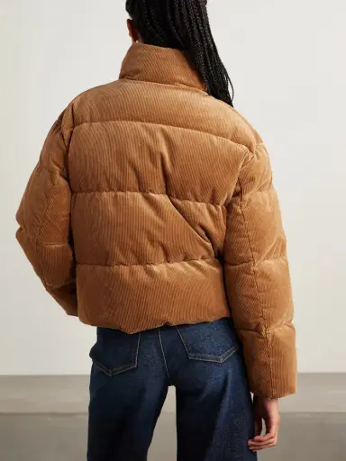 Polo Ralph Lauren Embroidered Quilted Cotton-blend Corduroy Down Jacket | Thumbnail 4 Polo Ralph Lauren Embroidered Quilted Cotton-blend Corduroy Down Jacket | Thumbnail 4
