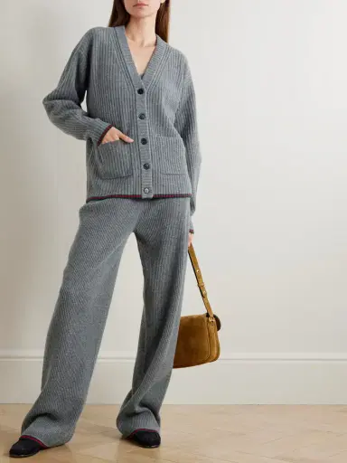 Gucci triped Ribbed Wool Cardigan | Thumbnail 2 Gucci triped Ribbed Wool Cardigan | Thumbnail 2