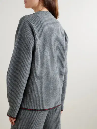 Gucci triped Ribbed Wool Cardigan | Thumbnail 3 Gucci triped Ribbed Wool Cardigan | Thumbnail 3