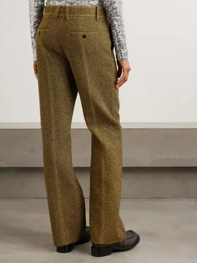 Rabanne Wool-blend Bouclé-twill Straight-leg Pants | Thumbnail 3 Rabanne Wool-blend Bouclé-twill Straight-leg Pants | Thumbnail 3