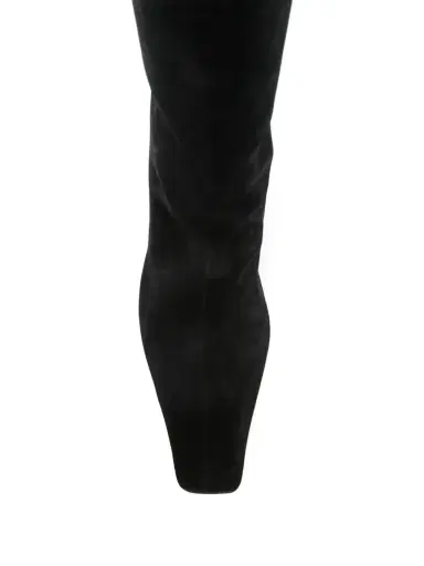Khaite Ona Suede Knee-High Boots | Thumbnail 4 Khaite Ona Suede Knee-High Boots | Thumbnail 4