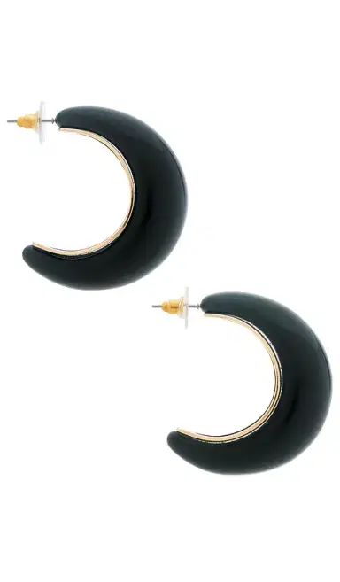 8 Other Reasons Addison Resin Hoop Earrings | Thumbnail 2 8 Other Reasons Addison Resin Hoop Earrings | Thumbnail 2