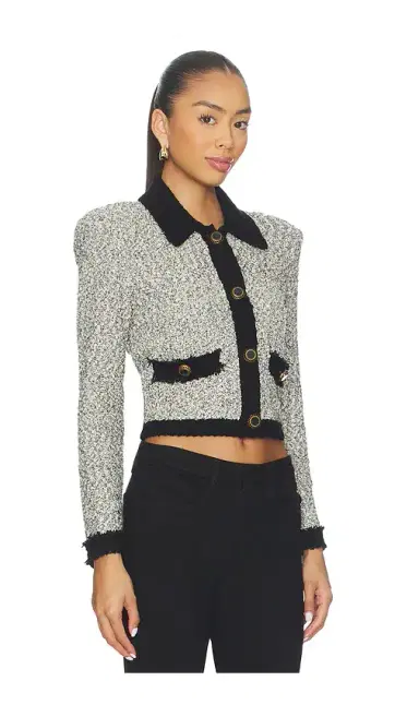 L'AGENCE Arielle Collared Jacket | Thumbnail 2 L'AGENCE Arielle Collared Jacket | Thumbnail 2
